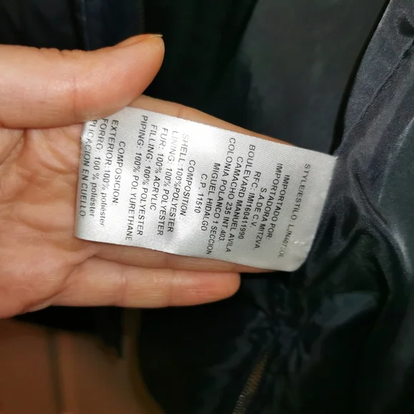 Beautiful Navy blue Coat/Parka Cozy, Warm, light Winter Jaket XL Extra Large - Picture 10 of 13